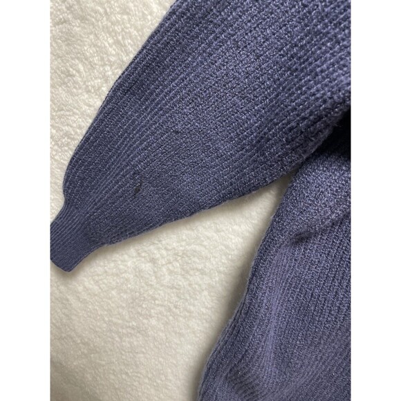 Aerie XS Women's Blue Button-Up Cardigan Sweater with Pockets Balloon Sleeve - Picture 9 of 9